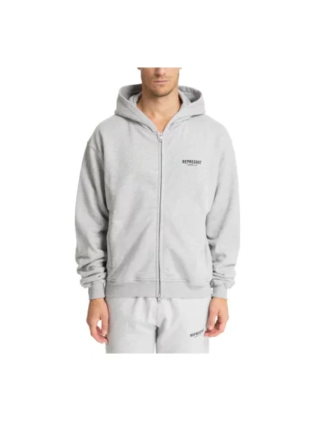 Bluza z kapturem Represent szara