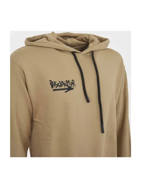 Bluza z kapturem Disclaimer z kapturem beżowa