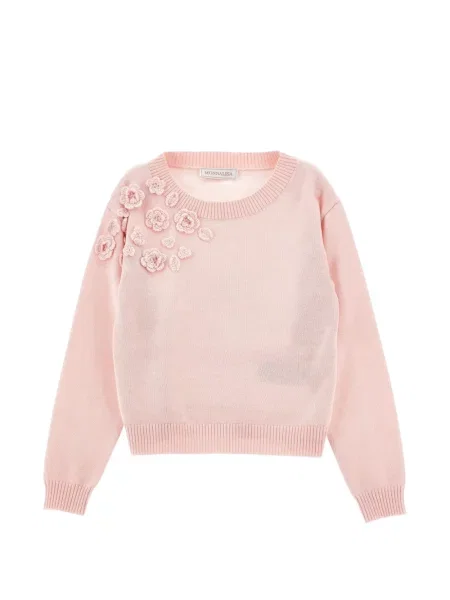 Sweter dziecięcy Monnalisa różowy