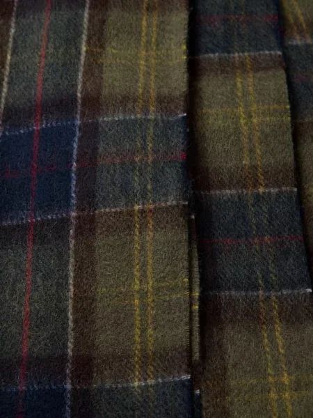 Barbour szalik i rękawiczki Tartan Scarf & Glove Gift Set zielone