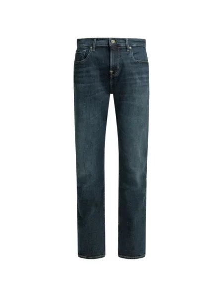 Blugi 7 For All Mankind cu autograf albastru