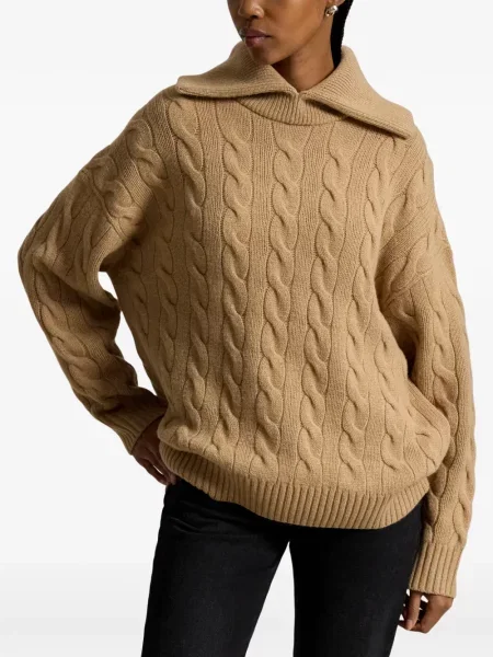 Hímzett csíkos galléros pólóing Polo Ralph Lauren kék