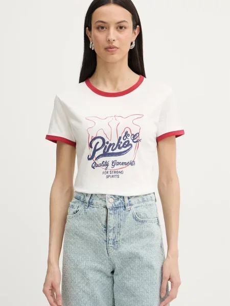 Pinko T-shirt Γυναικείο μπεζ