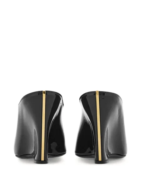 Pantofi cu toc Ferragamo cu pană negru