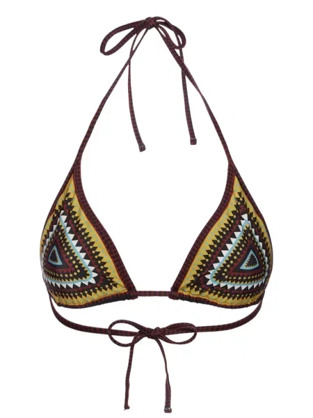 Bikini La Doublej cu imagine cu imprimeu geometric negru