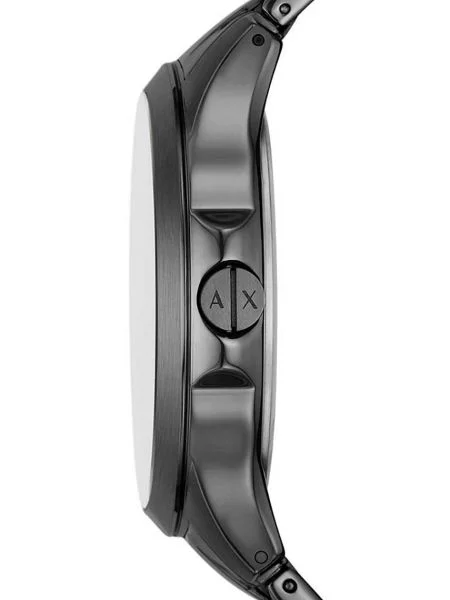 ARMANI EXCHANGE Ceas analogic gri bazalt / negru alb