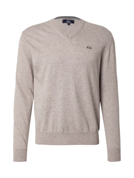 La Martina Pulover taupe gri