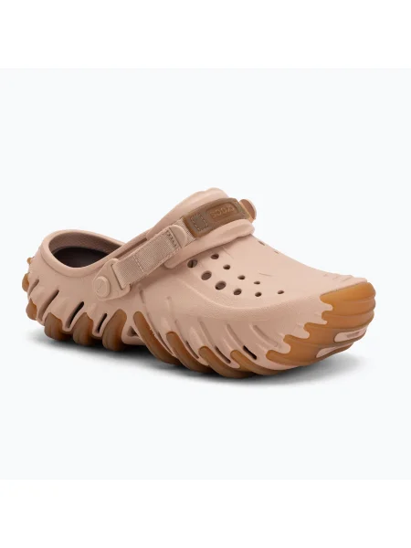 Crocs papucs Echo Gum Ro Clog bézs rózsaszín