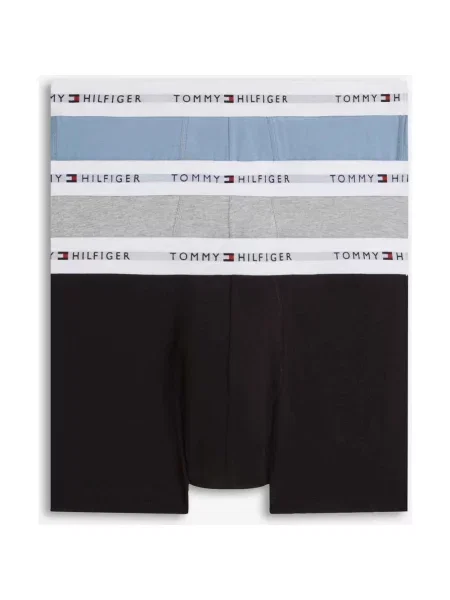 Bokserki Tommy Hilfiger Trunk Granatowy szary 3 sztuki S biały