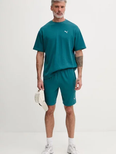 Puma teplákové šortky s bavlnou Essential Elevated