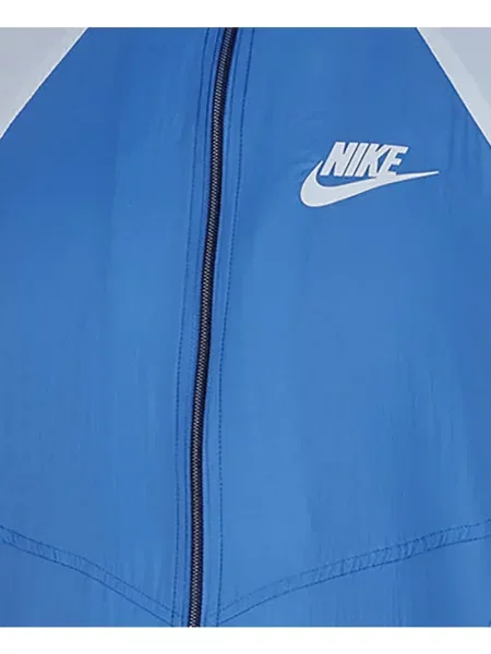 Geacă Nike cu glugă albastru