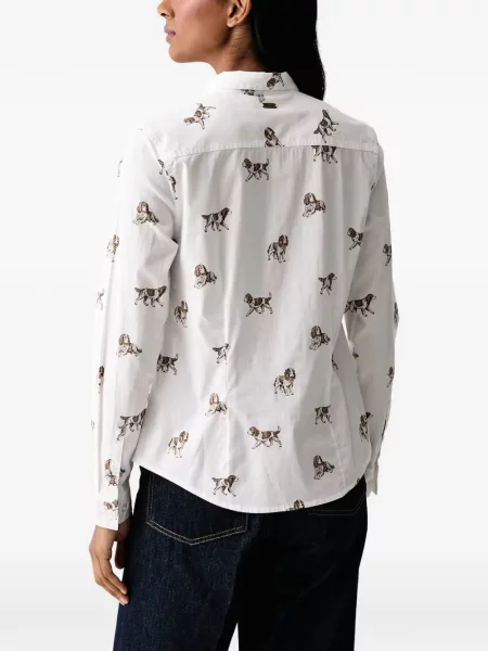 Риза Barbour бяло
