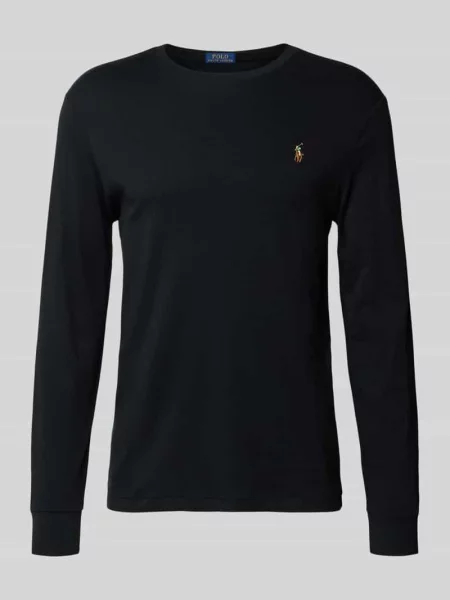 Bluzka z długim rękawem Polo Ralph Lauren z długim rękawem czarna