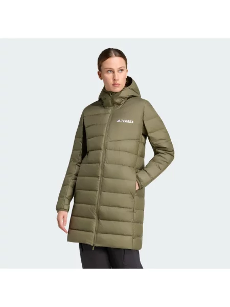 Parka Terrex Multi Light Down Hooded oliwkowa