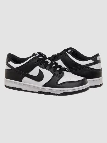 Кожаные кроссовки Nike Dunk белые