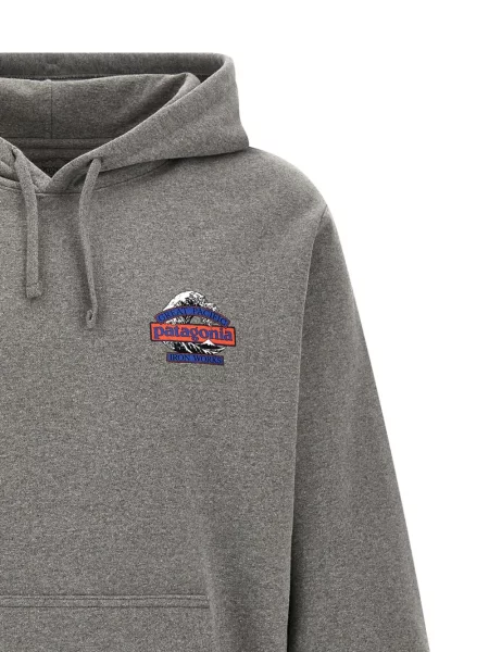 Mikina s kapucňou Patagonia sivá