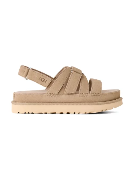 Sandali iz semiša UGG W Goldenstar Gleam bež