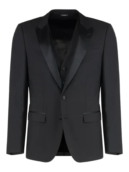 Costum Dolce & Gabbana din satin negru