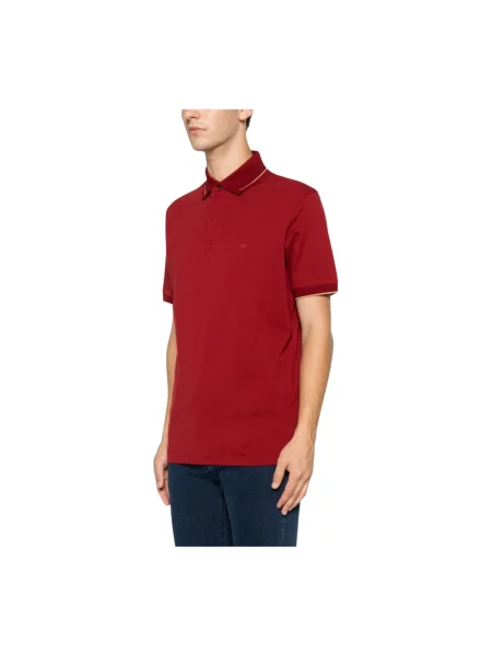 Koszulka polo Emporio Armani czerwona