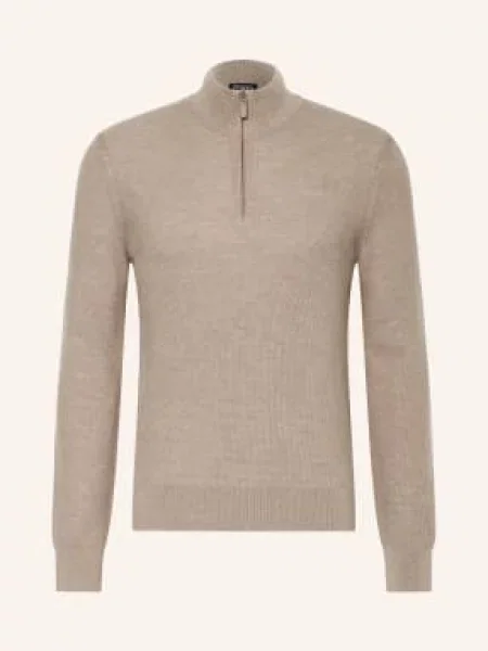 Zegna Sweter Z Kaszmiru beige beżowy