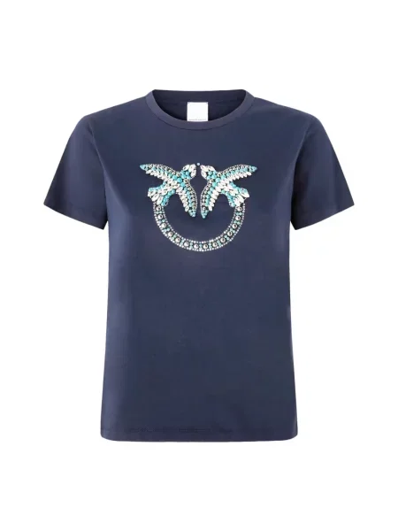PINKO T-Shirt Quentin granatowy