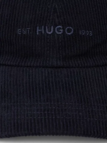 Вельветовая кепка Hugo синяя