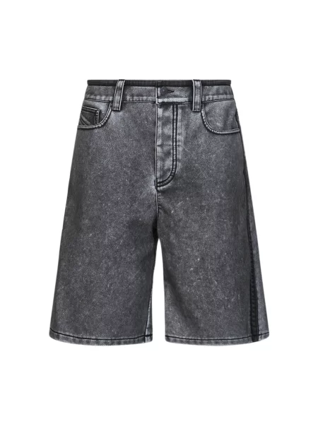 Szorty jeansowe Diesel czarne