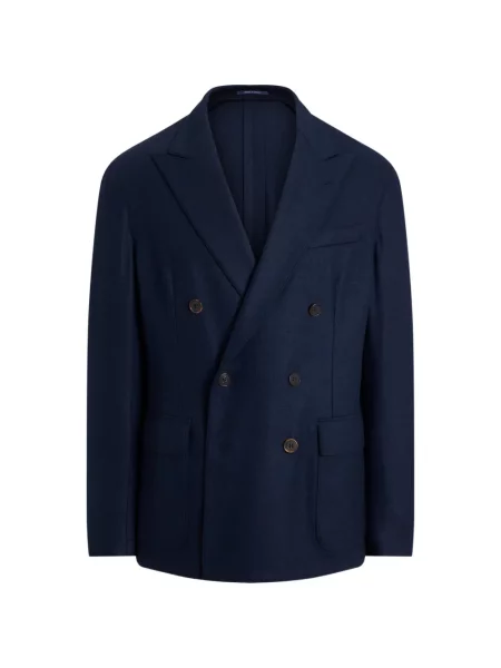 Marynarka Ralph Lauren Purple Label dwurzędowa niebieska