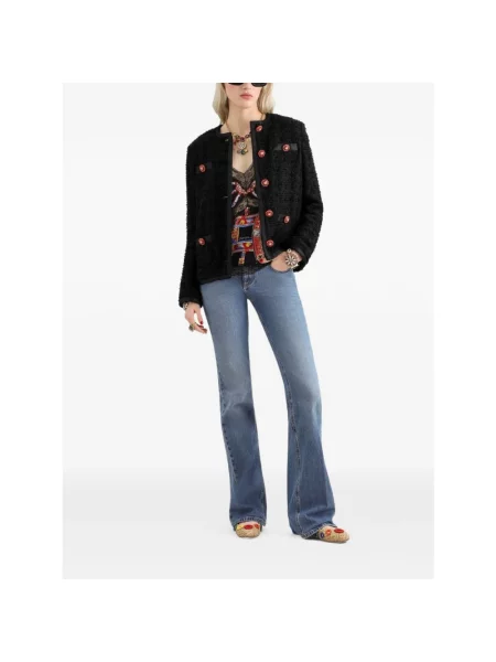 Jeansy dzwony Dolce And Gabbana dzwony niebieskie