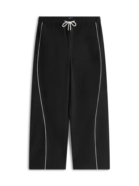 Tommy Jeans Kalhoty THEO černá bílá