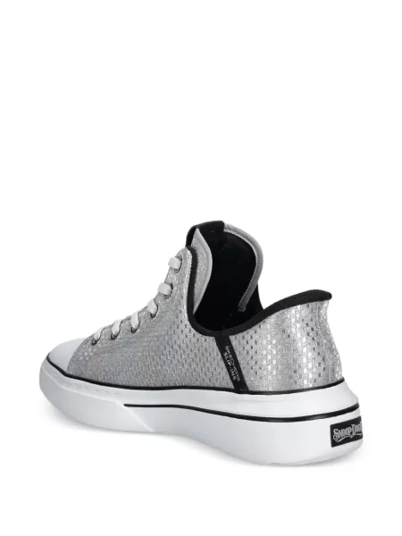 Sneakerși Skechers argintiu
