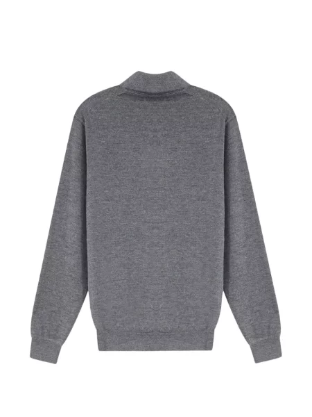 Lung tricou polo Brunello Cucinelli gri