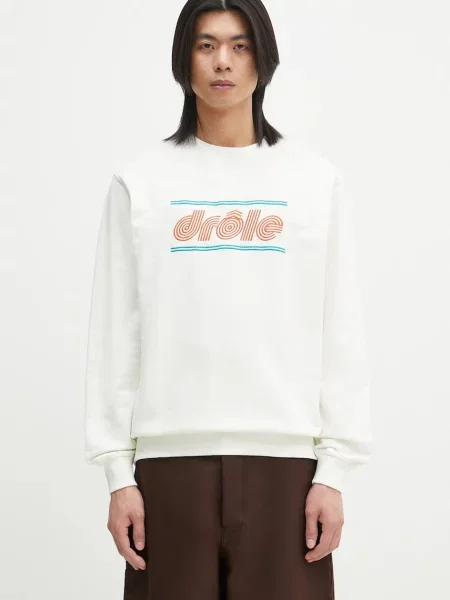 Drôle de Monsieur hanorac de Le Sweatshirt Pique Tennis barbati cu imprimeu alb