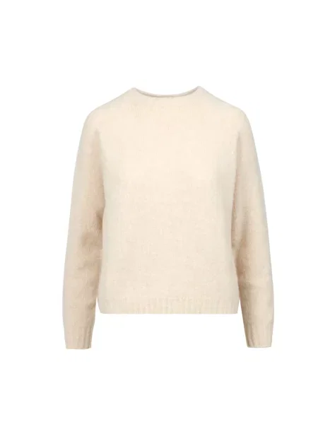 Sweter Weekend Max Mara z alpaki beżowy