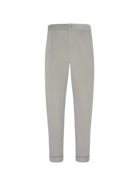 Pantaloni Kiton de catifea cord gri