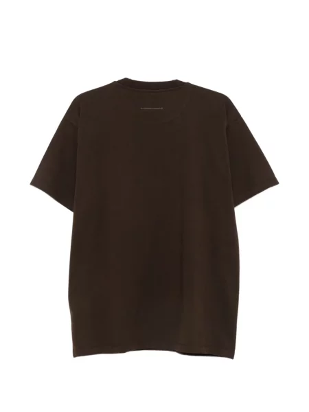 Μπλούζα Mm6 Maison Margiela με σχέδιο καφέ