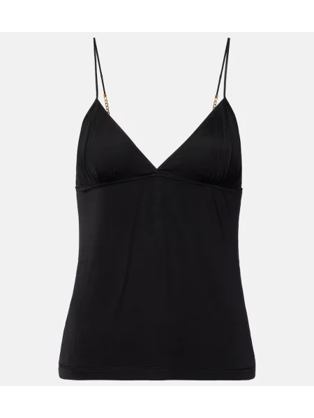 Maiou Saint Laurent din jerseu negru