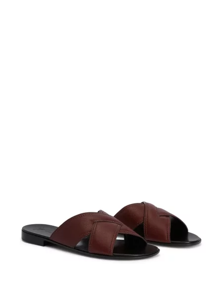 Papuci Giuseppe Zanotti din piele maro