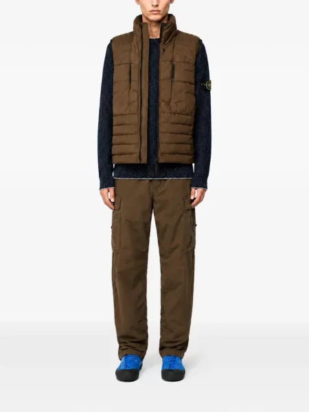 Пухен елец Stone Island камъни кафяво
