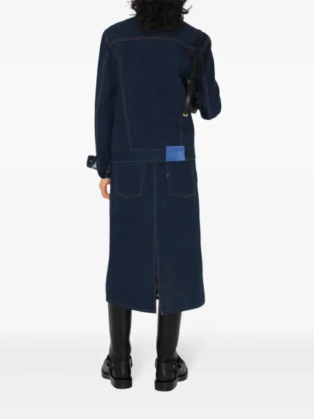 Fustă din denim Burberry albastru
