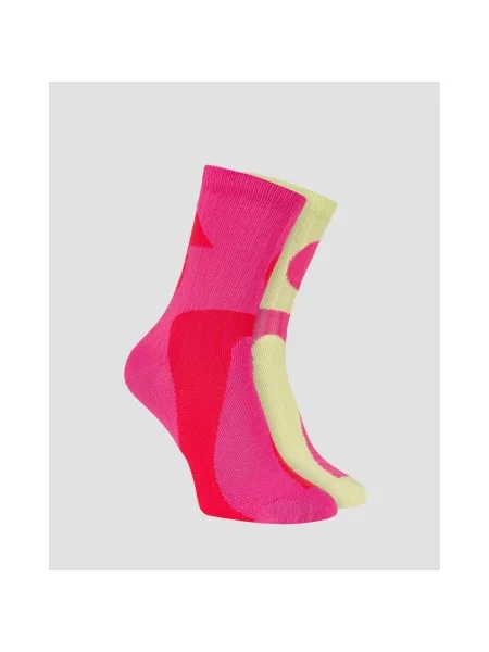 On Running Liquid Logo Vysoké ponožky 2 páry limelight/pink ružová