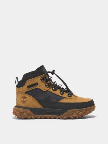 Дитячі Черевики Timberland GREENSTRIDE MOTION 6 чорний/жовтий нубук/текстиль чорні