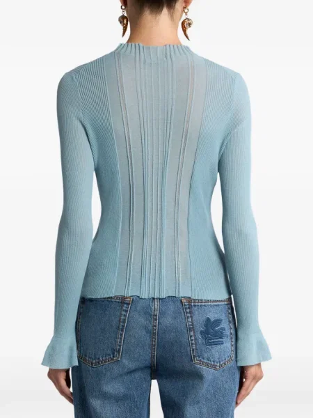 Pulover Etro din jacard albastru