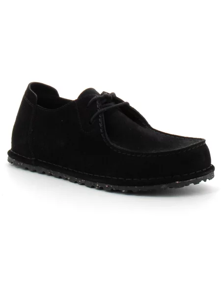 Topánky BIRKENSTOCK Utti Lace Suede Leather Narrow black čierna