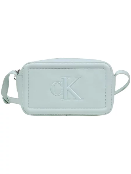 Calvin Klein crossbody torba za žene od imitacije kože zelena