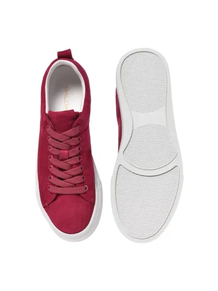 Sneakersy Baldinini zamszowe czerwone