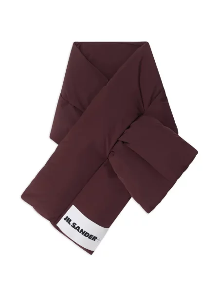 Fular Jil Sander cu autograf roșu