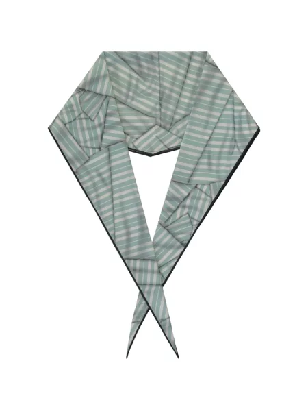 Fular Zegna cu dungi verde