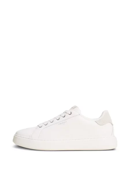 Sneakerși Twinset din piele alb