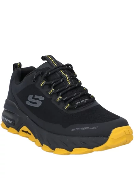 Sneakerși Skechers cu șireturi din dantelă negru